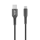 General Supply Câble de Chargement USB-C Tressé de 10 pieds - Noir-Tressé pour plus de durabilité
