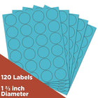 JAM Paper Sceaux autocollants ronds, 1 1/2 po, jaune, 24 étiquettes/page, 360/paquet-Jaune