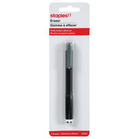 Staples Gomme rétractable - couleurs assorties-Gomme blanche souple et douce
