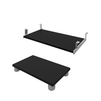 Bestar Connexion Tiroir à clavier et Support unité centrale - Noir-Tablette pour clavier sur coulisseaux à roulement à billes