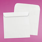 JAM Paper Enveloppes de 10,5 x 10,5 po, blanc, 50/paquet-Poids du papier : 28 lb