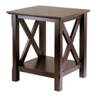 Winsome – Table de bout Xola, Cappuccino-Table de bout simple et élégante au riche fini cappuccino.
