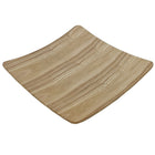 Cathay Importers - 10"W x 10" x 1.2"H, Light Brown, Bentwood plateau carré-Construction robuste en bois cintré - fabriqués à partir de placage de bois de saule