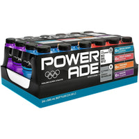 Powerade - Assortiment de boissons sportives ION4 - 591 ml - paquet de 24-La boisson Powerade ION4 contient du sodium qui aide votre corps à absorber les liquides et à maintenir une bonne hydratation  
