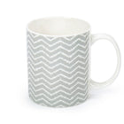 CTG Brands – Ensemble de tasses Can avec motif zig zag, 10 oz, vert, jaune, gris, paq./6-Design: un design classique simple zig zag mais sophistiqué sera un excellent ajout à tout décor de cuisine et complétera le reste de votre vaisselle