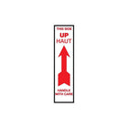 Étiquettes de manutention « haut, manipuler avec soin », bilingue 1 3/4 po x 7 po, 500/rouleau-Dimensions : 1 3/4 po x 7 po