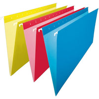 Staples – Chemises de classement suspendues de couleur, format légal, 8 1/2 x 14 po, couleurs assorties, paquet de 25-Les codes-couleur simplifient et accélèrent le classement et l'accès aux dossiers