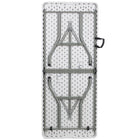 Flash Furniture – Table pliante à 2 battants de 30 x 72 po, plastique blanc (RB3072FH)-Capacité de charge statique de 330 lb