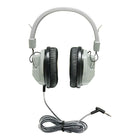 Casque stéréo Hamilton Buhl Hecha7 Schoolmate Deluxe, argent-La conception fermée offre un environnement d'apprentissage supérieur pour les étudiants et en fait un casque idéal pour les tests