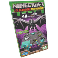 Thinkfun - Minecraft jeu de logique magnétique (édition française)-CONTENU : 9 objets Minecraft magnétiques, une règle du jeu, un livret contenant 40 défis de Débutants à Experts, et leurs solutions