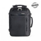 Tucano – Sac à dos de voyage TuGo, convient aux ordinateurs portatifs mesurant jusqu’à 15,6 po, noir (BKTUG-M-BK)-Sac à dos durable, conçu pour accueillir la taille maximale de bagages de cabine autorisée par les compagnies aériennes (IATA).