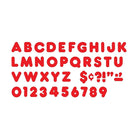 Trend Enterprises Casual Uppercase Ready Letter 4", Rouge, 426 Pack-Design épuré, facile à lire à distance. Les lettres perforées perforent facilement, accrochent avec du ruban adhésif, des agrafes.