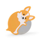 Kikkerland - Coupe-pizza Corgi Lovers-Lame en acier inoxydable de haute qualité et tranchante pour une coupe lisse et roulante