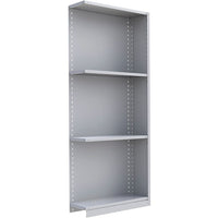 Metalware – Étagère enclenchable RK318, 4 tablettes, 36 x 24 x 88 po, gris pâle-Système de tablettes ajustables offrant un espace de rangement solide, mais économique qui convient à vos besoins