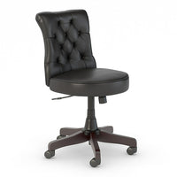 Bush Business Furniture Arden Lane Mid Back Chaise De Bureau Touffetée, Noir (CH2301BLL-03)-Trouvez la chaise idéale pour votre espace de travail avec 12 options de couleurs en cuir reconstitué ou en tissu