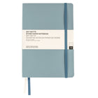 Gry Mattr - Cahier de notes A5 à couverture souple, papier de pierre ligné, 160 pages, bleu clair-Deux signets à ruban