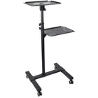 StarTech.com - Table Vidéoprojecteur et PC Portable - Chariot Présentation Mobile-SUPPORT POUR ORDINATEUR PORTABLE ET PROJECTEUR MOBILE : ce chariot mobile robuste est doté de 2 étagères (à différentes hauteurs) pouvant chacune supporter 10 kg ; ce chariot à roulettes robuste est doté d'une base solide (45,5 cm x 50,2 cm) avec des roulettes verrouillables