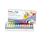 Pentel Arts Couleur Aquarellables - Couleurs Assorties, 12-Paque-Couleurs riches et éclatantes s’appliquant et se mélangeant facilement pour créer des nuances subtiles.
