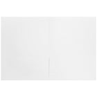 JAM Paper Chemises de présentation au fini mat avec deux pochettes, 9 x 12 po, blanc, 12/paquet-Taille : 9 x 12 po