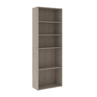 Sauder Beginnings Bibliothèque avec 5 Tablettes - 71.18" H - Finition Silver Sycamore (428233)-Le Standard - Finition Silver Sycamore - Bois D'ingénierie