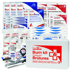 First Aid Central - Grande Trousse de Premiers Soins pour Brûlures - boîtier en plastique blanc-Contient une gamme complète de fournitures de premiers soins contre les brûlures