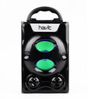 Havit HV-SK587BT Haut-parleur sans fil Bluetooth 5 W, 7 LED, USB, MicroSD, FM - Noir-Haut-parleur Bluetooth portable à volume élevé
