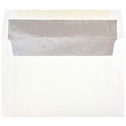 JAM Paper – Enveloppes A10 à revers métallique, 6 x 9,5, blanc avec revers argent, paq./250 (900905601H)-Enveloppe de papier blanc à revers métallique argenté