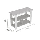 Safdie & Co. 41.25L Table Console - Taupe Foncé 3 Étagères-Facile à assembler.