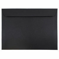JAM Paper - Enveloppes pour livrets - 9.5" x 12.625" - Noir - Paquet de 100-Couleur: Lin noir