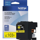 Brother – Cartouche d'encre jaune LC103, rendement élevé (LC103YS)-Jaune
