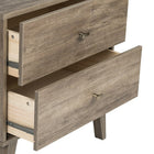 Prepac – Commode à 6 tiroirs Milo, style moderne milieu du siècle, gris délavé (DDBR-1406-1)-Prêt à assembler et comprend un livret d'instructions pour l'assemblage facile