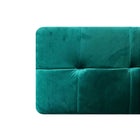 Plata Decor - Cisne Chome Banc avec Velvet Top - Vert-Aucun assemblage requis