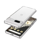 General Supply Goods + Co - etui hybride pour Google Pixel 7a, Transparent-Transparent