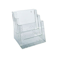 Azar Displays – Porte-brochures à 3 compartiments et 3 étages pour format lettre (252378)-Pour brochures de format lettre