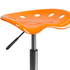 Flash Furniture – Tabouret brillant avec siège de type tracteur, 25,75 po, jaune-orange (LF214AORANYELL)-Réglage pneumatique de la hauteur du siège