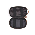 Tolredo Poseidon Leather Toiletry Bag - Brown-Doublure intérieure résistante à l'eau, design à carreaux élégant