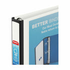 Staples - Reliure Better Binder, 1 1/2 po, blanc-Grâce à la fenêtre transparente, ces reliures sont de bonnes reliures de présentation