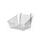 Eddie's - Panier metallique incline Slatwall & Grid - 12 po l x 12 po H x 8 po P - Chrome - 3/paquet-Panier metallique pour murs à claire-voie et grilles