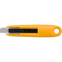 OLFA - Couteau de sécurité semi-automatique compact à rétraction automatique SK-7 - jaune-Couteau de sécurité semi-automatique