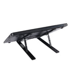 Support portable et réglable pour ordinateur portable/tablette DAC MP-222, alliage d'aluminium, noir-Le support ne pèse que 0,5 lb et peut être facilement plié.