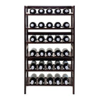 Winsome – Casier à vin de 30 bouteilles Silvi, étagère à 6 niveaux, fini noyer antique-Assemblage nécessaire