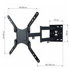 Techly - Support mural inclinable pour téléviseur, 23 à 55 po-Fonctions d'inclinaison - angle ajustable de -2 ° à +12 °