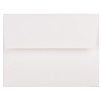 JAM Paper Enveloppes livret Strathmore avec fermeture gommée, fini toilé, 4 3/8 x 5 3/4 po, blanc brillant, 1000/pqt-Blanc brillant