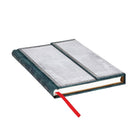 Paperblanks Silex Blanc, carnet à couverture rigide, ligné, format Midi-Tapissé De Papier