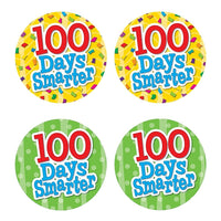Ressources créées par l'enseignant Badge 100 jours Smarter Wear 'Em, paquet de 192-Célébrez le fait d'être 100 jours plus intelligent avec ces badges colorés