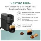 Nespresso - Machine à Café et Espresso Vertuo Pop+ par DeLonghi - Réglisse Noire-Une technologie Bluetooth intelligente et une connexion Wi-Fi pour assurer les mises à jour du logiciel de votre machine.