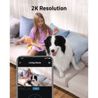 eufy Security- eufy Mini caméra d'intérieur panoramique et inclinaison 2K - Blanc-4