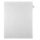 Markmaker - Intercalaires imprimes Legal, Blanc, 1/15th coupe, format lettre, sans trous, 25 tabs/PQT, 5 PQT/Boite, Numero 137-Intercalaires imprimes Legal