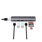 Satechi Hub USB-C Pro avec HDMI 4K - Gris sidéral-2 x USB-A ports - up to 5 Gbps