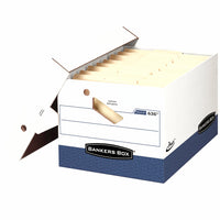 Boîte de rangement Bankers Box Presto Letter/Legal avec poignées ergonomiques, paquet de 4-Les poignées sont conçues pour offrir un confort optimal et réduire la pression sur les poignets.